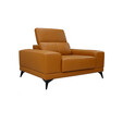 Half Thick Genuine Leather 1 Seater Sofa M206